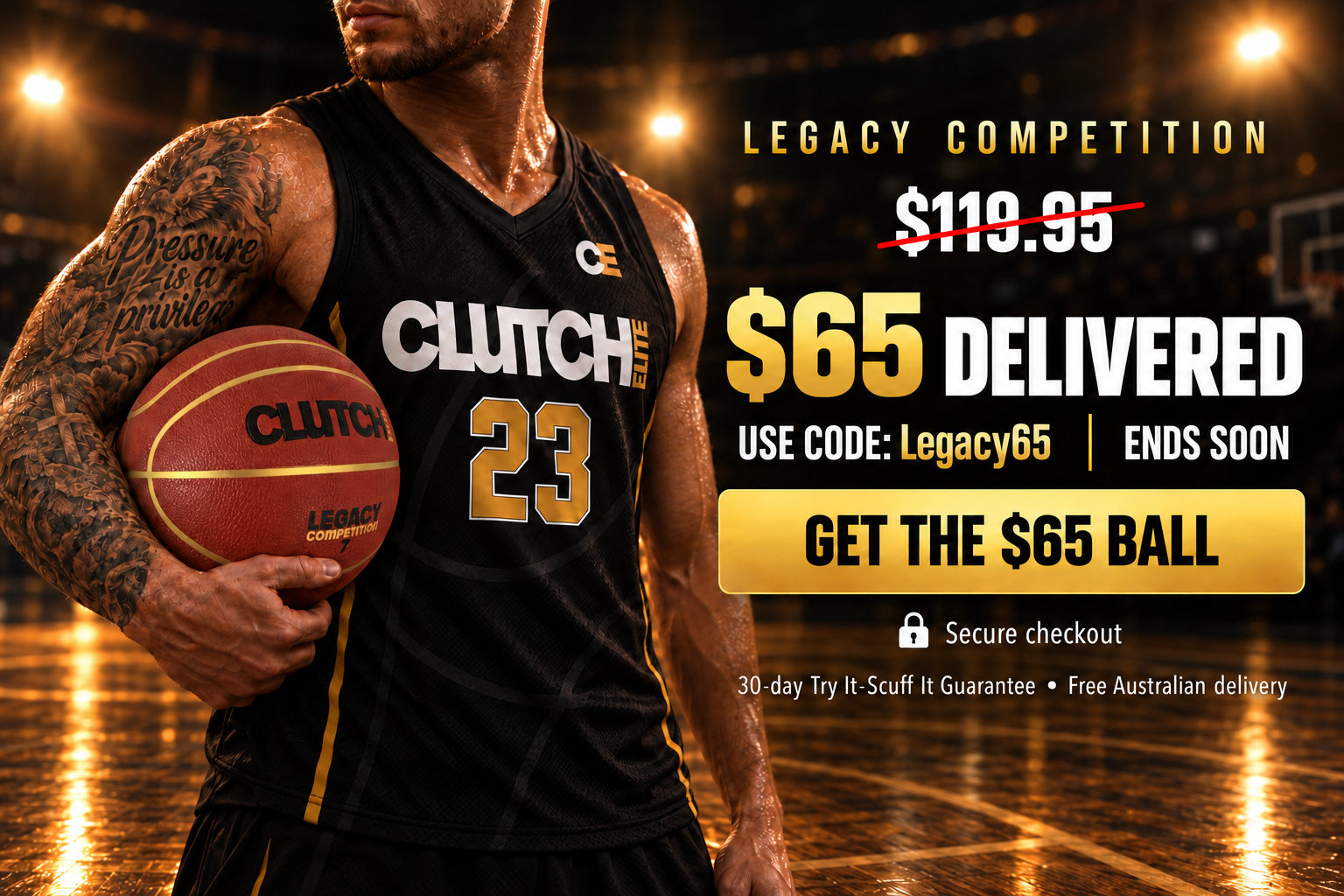 Legacy Competition basketball, $65 delivered offer